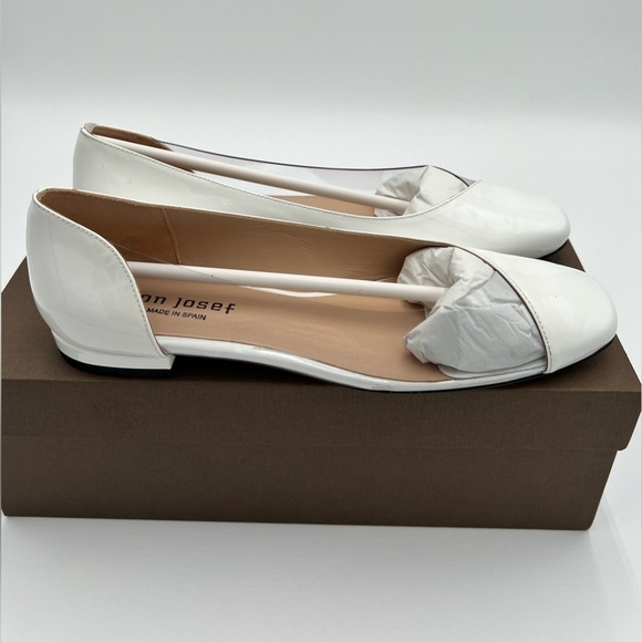 Jon Joseph - Punk White Patent Flats - Picture 5 of 8